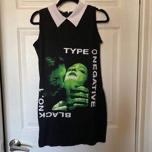 EyeCandy Type O Negative Peter Pan Collar Dress